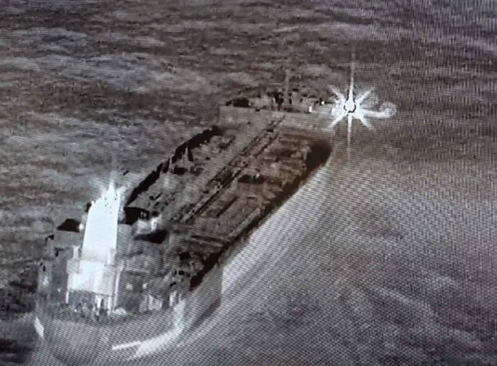 O navă din aşa-numita „flota fantomă” a Rusiei. FOTO: X/@FranckenTheo