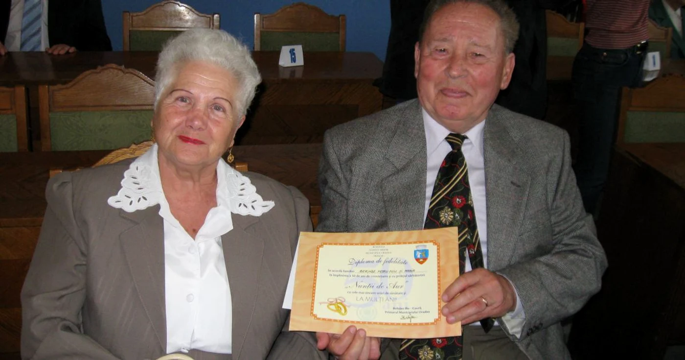 Maria și Petru Berinde, un cuplu de jumătate de secol