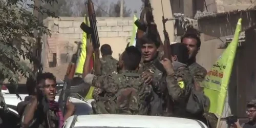 Imagine din momentul eliberarii orasului Rakka FOTO Captura YouTube/ AFP News Agency