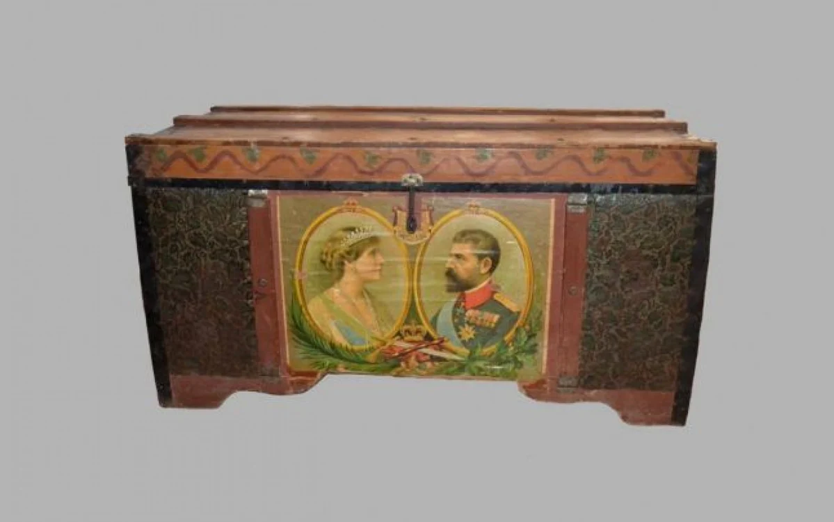 Lada de zestre unică în Bărăgan de la Muzeul Dunării Foto Adevărul - MDJ