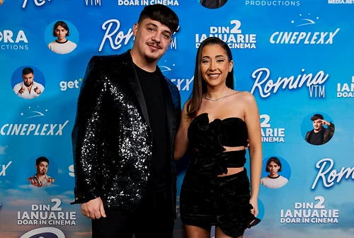Bogdan de la Ploiești, alături de Nicole Cherry, la premiera filmului ”Romina, VTM”
