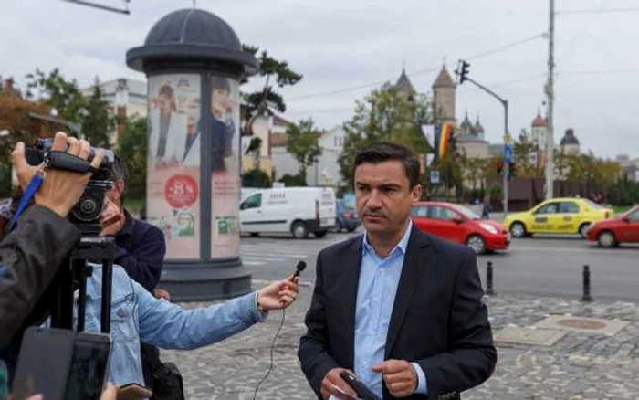 Mihai Chirica la protestul de Ziua Mondiala fara Masina FOTO Primăria Iaşi