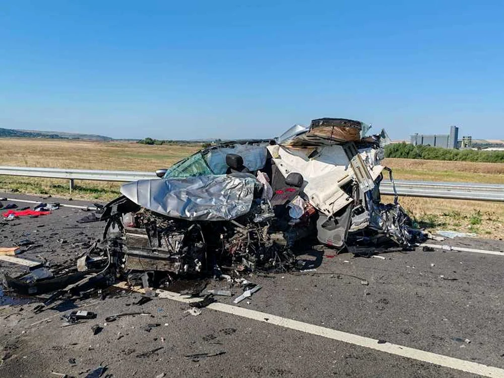 Accident mortal pe centura Bârladului Foto: ISU Vaslui