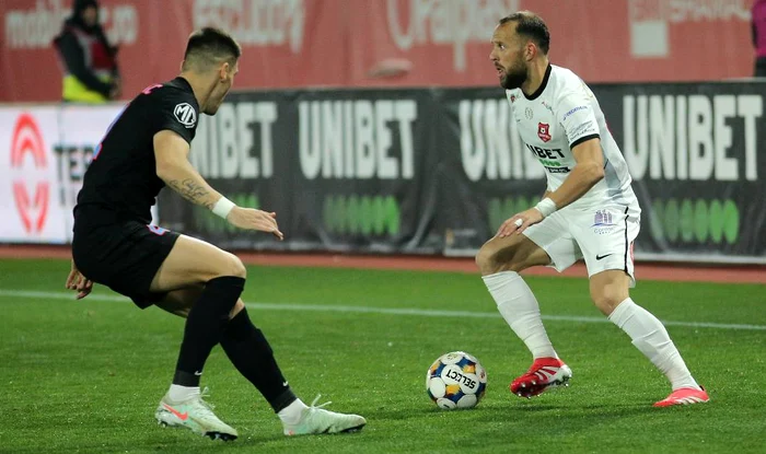 Duel din partida de la Sibiu FOTO Facebook