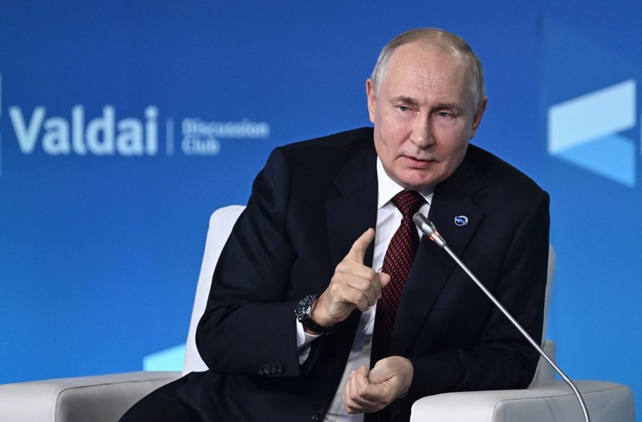 Un discurs propagandistic cât o declarație de război împotriva Occidentului: Ce misiune anunță Putin pentru Rusia