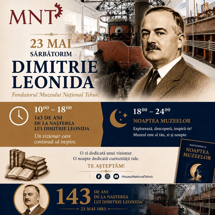 Afiș de promovare pentru Noaptea Muzeelor