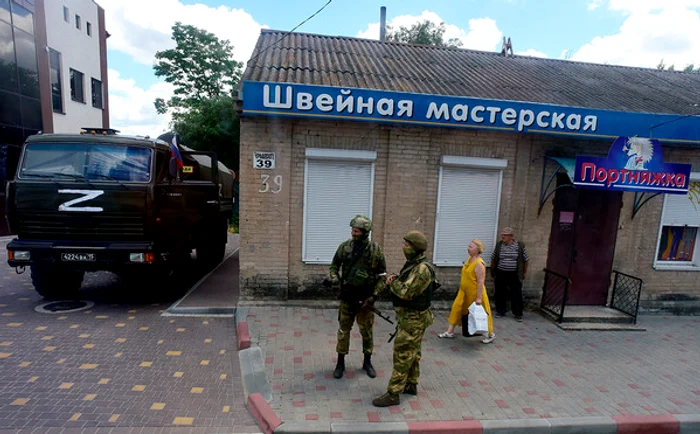 Ocupanți ruși în Melitopol