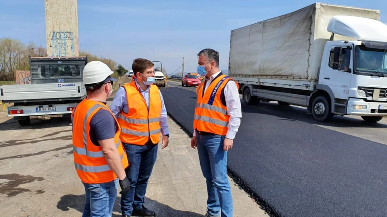 Deși era stare de urgență, Horia era pe șantier