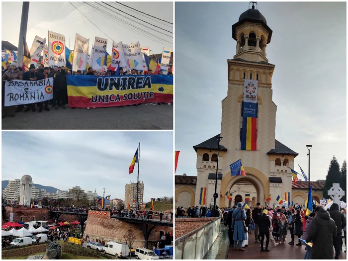 Românii au venit în număr mare la Alba Iulia FOTO Adevărul