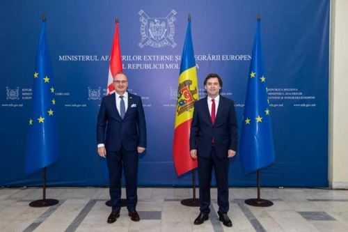 Nicu Popescu, ministrul de Externe al R. Moldova şi omologul său croat, Gordan Radman