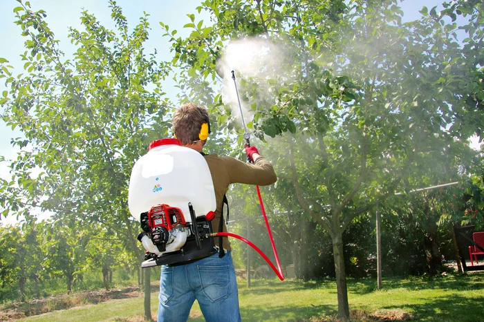 Model de pompă de stropit la înălțime cu lance extensibilă Foto Solo Kleinmotoren