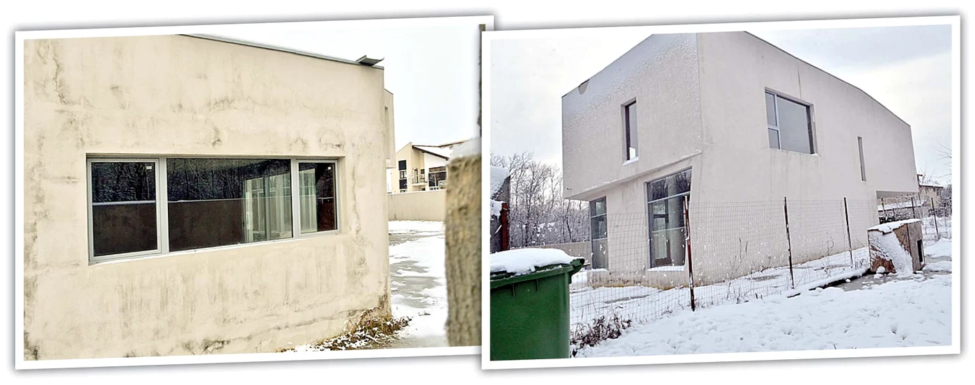 Decembrie 2014: Aşa arată acum vila din  Cernica, pe care Marius Moga s-a apucat să o ridice în 2009