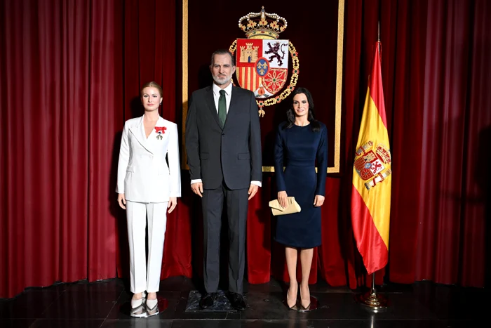 Prințesa Leonor, Regele Felipe și Regina Letizia la Muzeul madrilen de ceară, Profimedia (1) jpg