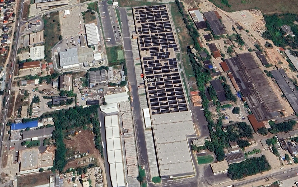 Depozitul logistic Dedeman din Pantelimon FOTO: imagine din satelit/Google earth