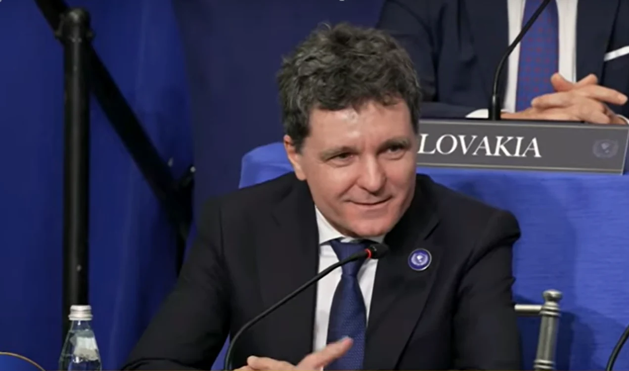 Nicușor Dan a reprezentat România la Consiliul pentru Pace FOTO: Captură video