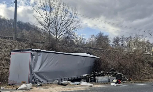 Accident pe DN6 FOTO Facebook