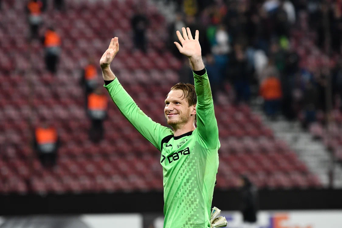 
    Giedrius Arlauskis, eroul meciului cu Rennes  
