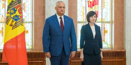 Igor Dodon si Maia Sandu FOTO Preşedinţia Republicii Moldova