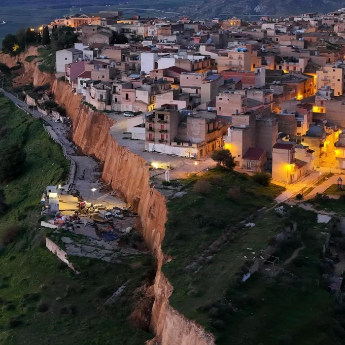 Niscemi, orașul din Sicilia care se surpă de 230 de ani. Foto: Il Mondo dei Terremoti