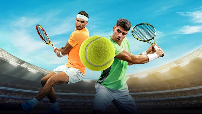 Nadal și Alcaraz joacă pe milioane de euro. Foto Netfix 