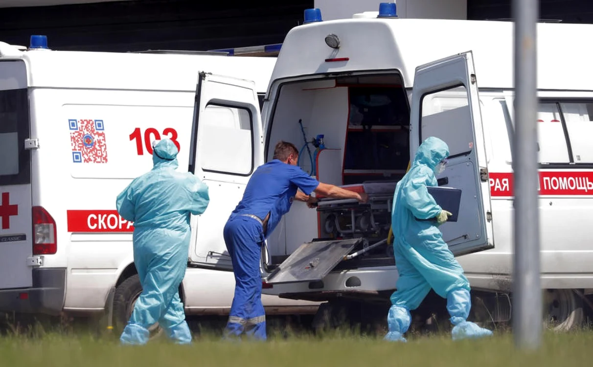 Ambulanţă Rusia foto: EPA-EFE