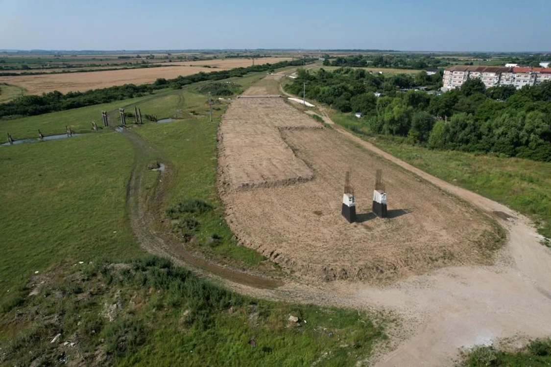 Italienii de la Tirrena Scavi au realizat 58,26 la sută din centură FOTO DRDP Timișoara