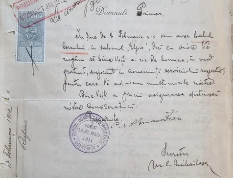 Document din colecția Arhivelor Naționale Constanța 