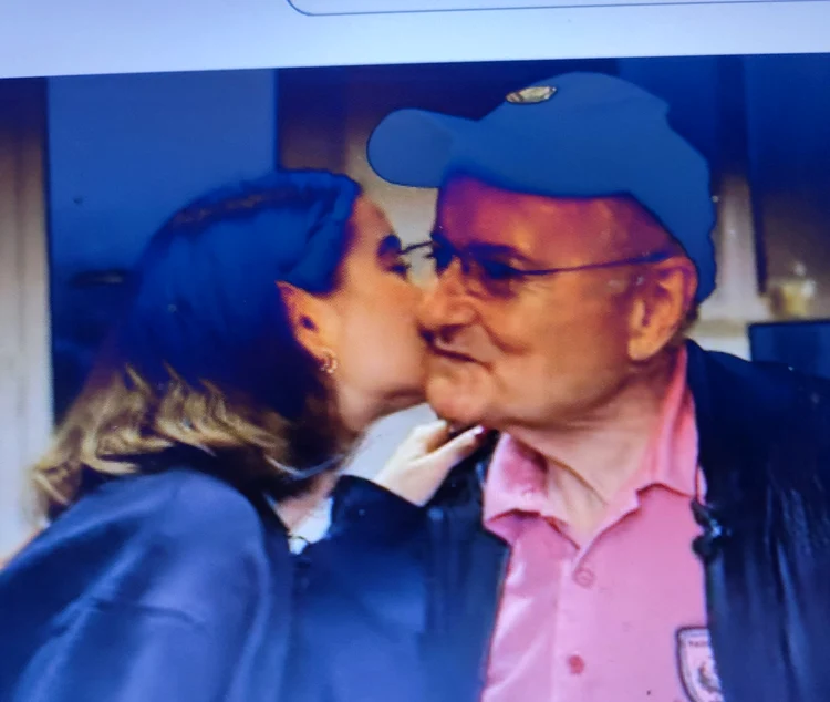 Irina Columbeanu, întâlnire emoționantă cu tatăl ei FOTO: captura video 