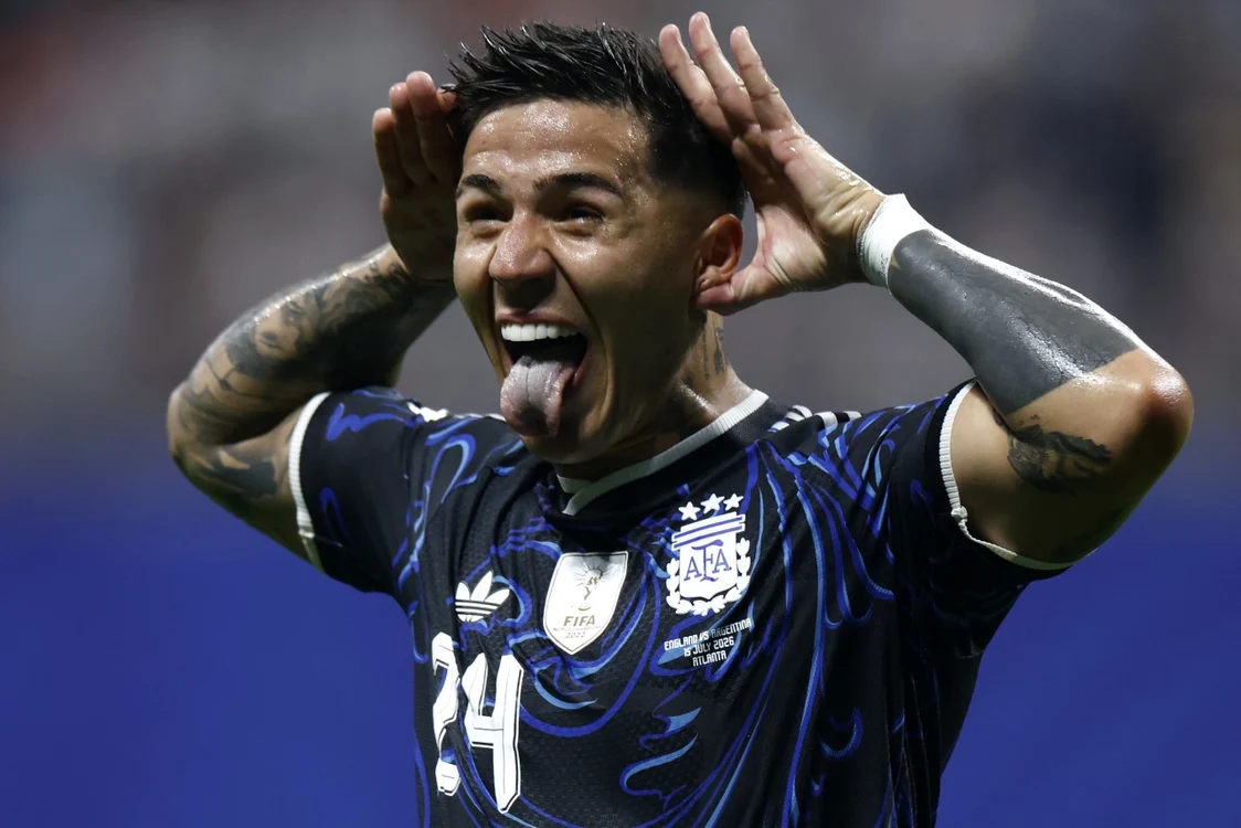 Enzo Fernandez a reușit să înscrie golul egalizator pentru Argentina (Foto: EPAImages)
