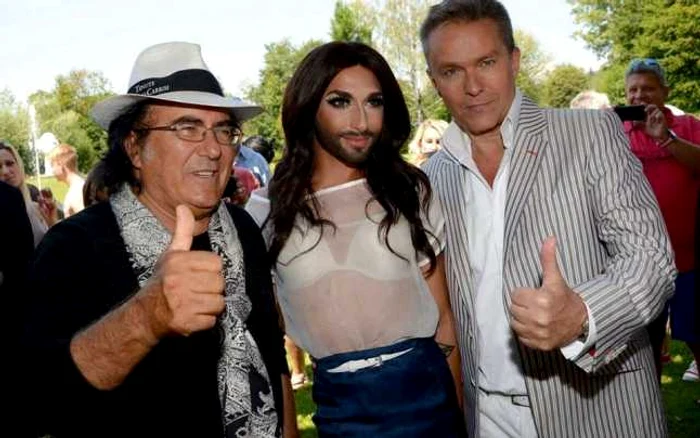 Al Bano şi Conchita Wurst au participat la evenimentul Starnacht am Wörthersee din Viena FOTO projectevents.ro