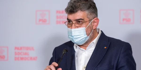 Marcel Ciolacu conferinta de presa PSD 18 martie 2021 bani la piept buzunar FOTO Inquam Photos / Ilona Andrei 