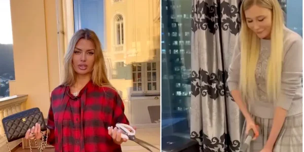 vedete rusesti care taie genti Chanel