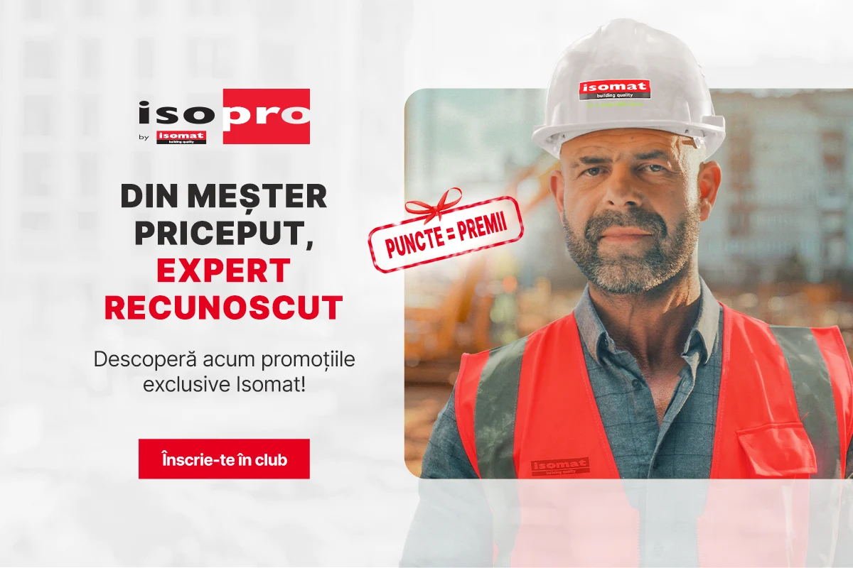 ISOMAT lansează clubul IsoPro by Isomat – sprijinul dedicat profesioniștilor din construcții