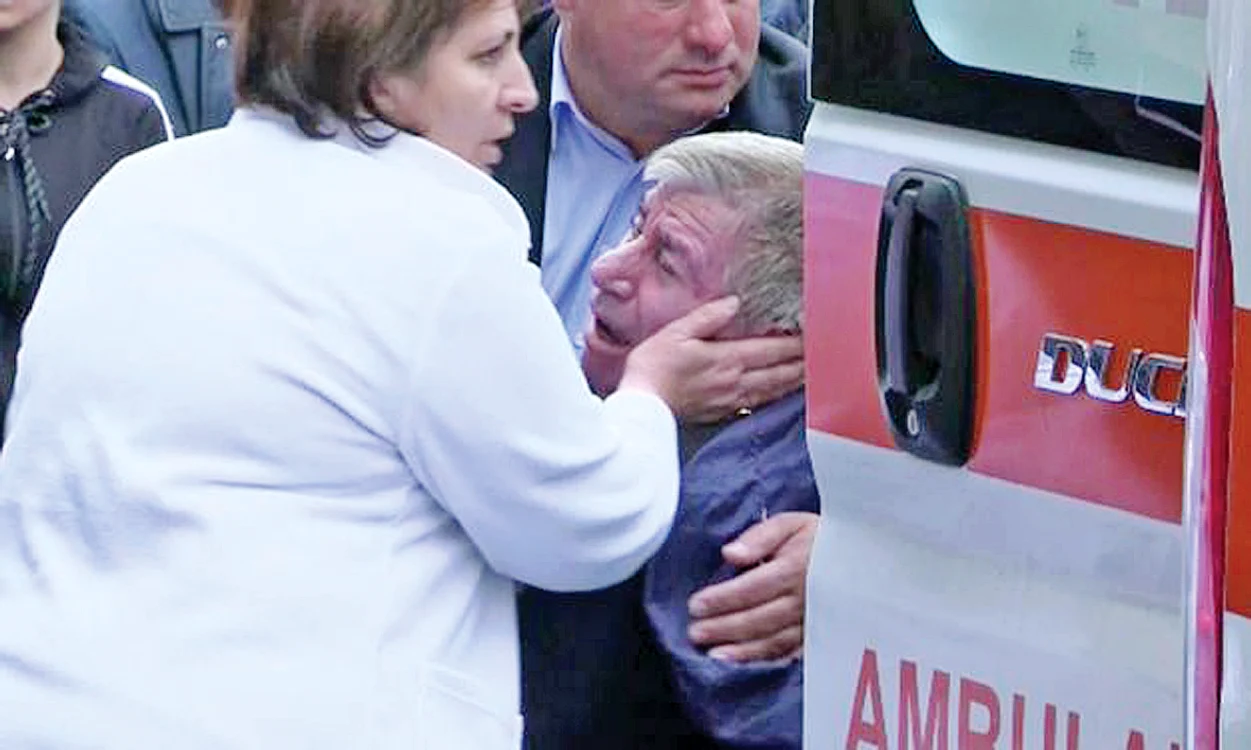 Ambulanţa a venit la Biserica Sf. Ilie din Craiova şi pentru Aurel Beldeanu