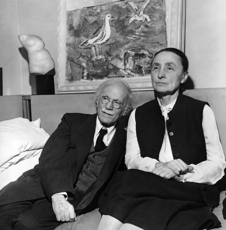 Alfred Stieglitz și Georgia O'Keeffe. FOTO: Getty Images
