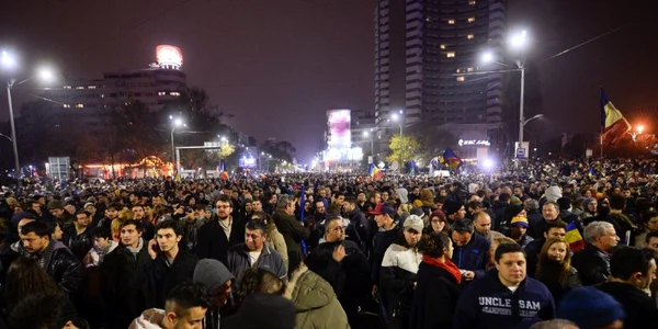 Alegeri prezidentiale Piata Universitatii Bucuresti FOTO AP