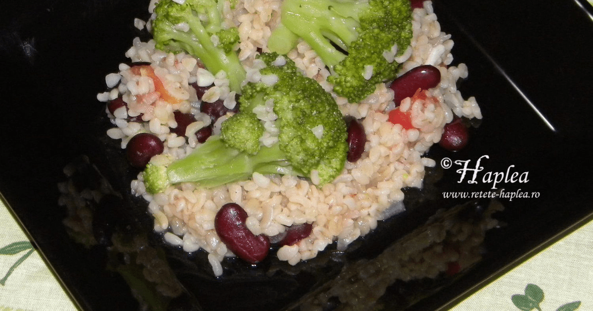 Pilaf de bulgur cu broccoli