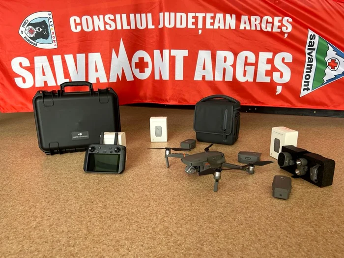 Salvamont Argeş, dotat cu o dronă performantă, pentru salvări „futuriste”