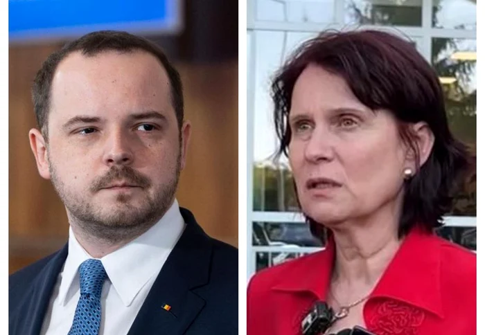 Ministrul Alexandru Rogobete și managerul Catălina Ionescu FOTO Colaj Adevărul