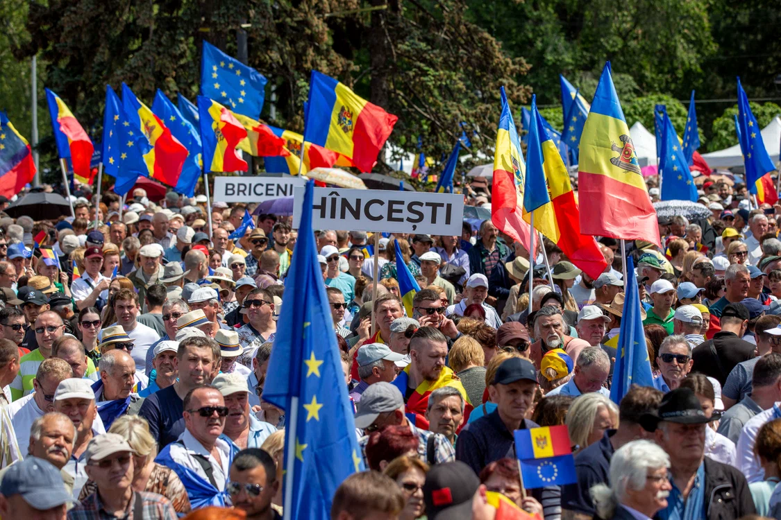 Adunere publică Moldova Europeană, la Chișinău/ FOTO: Arhiva