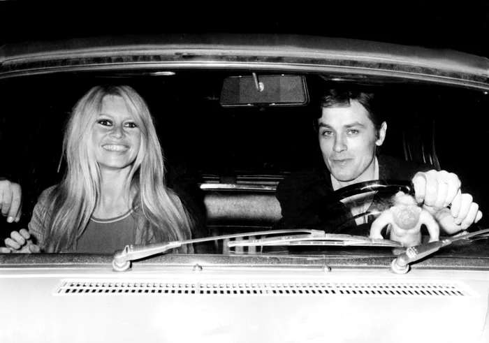 Alain Delon și Brigitte Bardon