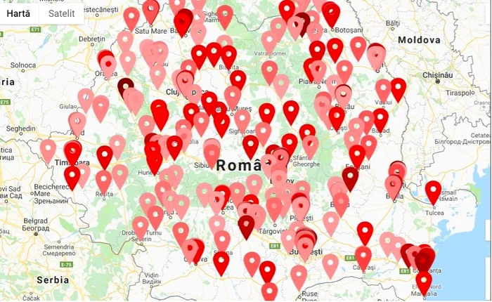 Harta infecţiilor intraspitaliceşti din România