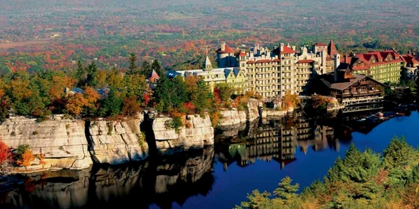 Mohonk Mountain House hotel shining