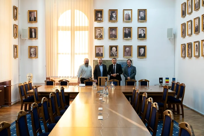 Imagine de la semnarea parteneriatului dintre UBB și Spitalul din Sfântu Gheorghe. FOTO: UBB