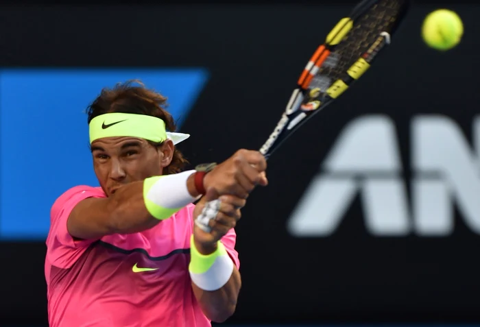 Rafael Nadal, numărul trei în tenisul mondial masculin FOTO paul crock/afp