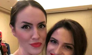 Andreea Dogaru, alături de unul dintre modele sale jpeg
