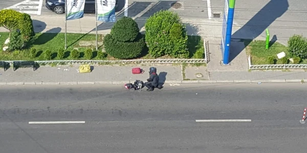 Colete suspecte langa o benzinarie din Constanta