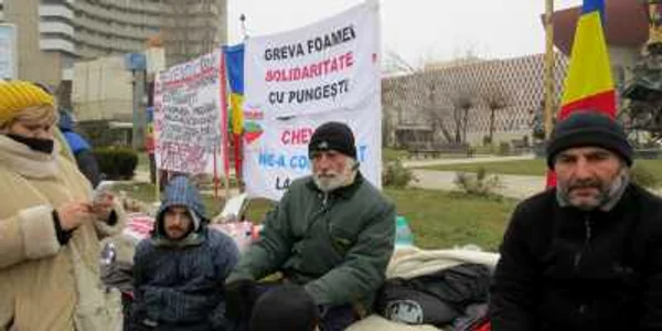 alexandru popescu in greva foamei de 14 zile in bucuresti FOTO Ionuţ Ungureanu
