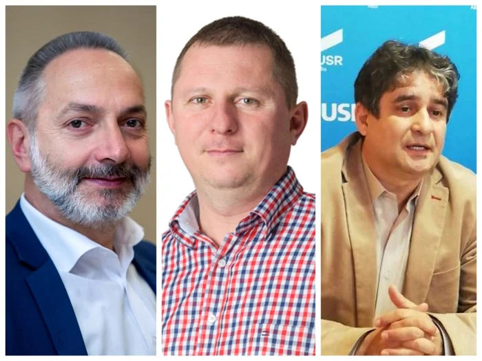 Mircea Trifu (mijloc) ar putea deveni un arbitru între Voicu Paul (PNL) şi Gabriel Pleşa (USR)