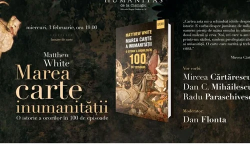 Mircea Cărtărescu, Dan C  Mihăilescu, Radu Paraschivescu şi Dan Flonta despre „Marea carte a inumanităţii“ jpeg